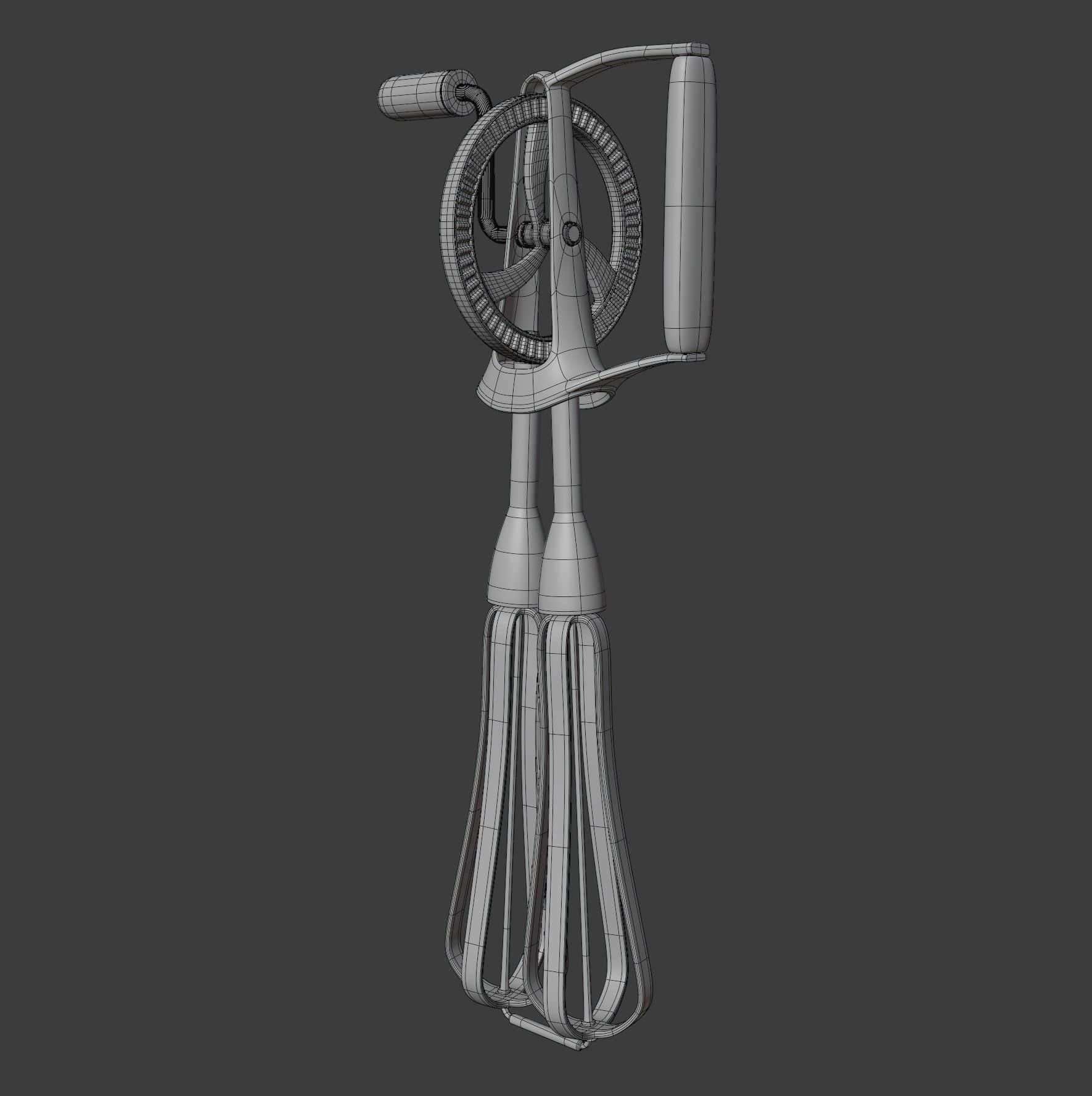 Rotary Egg Beater 3D model_16