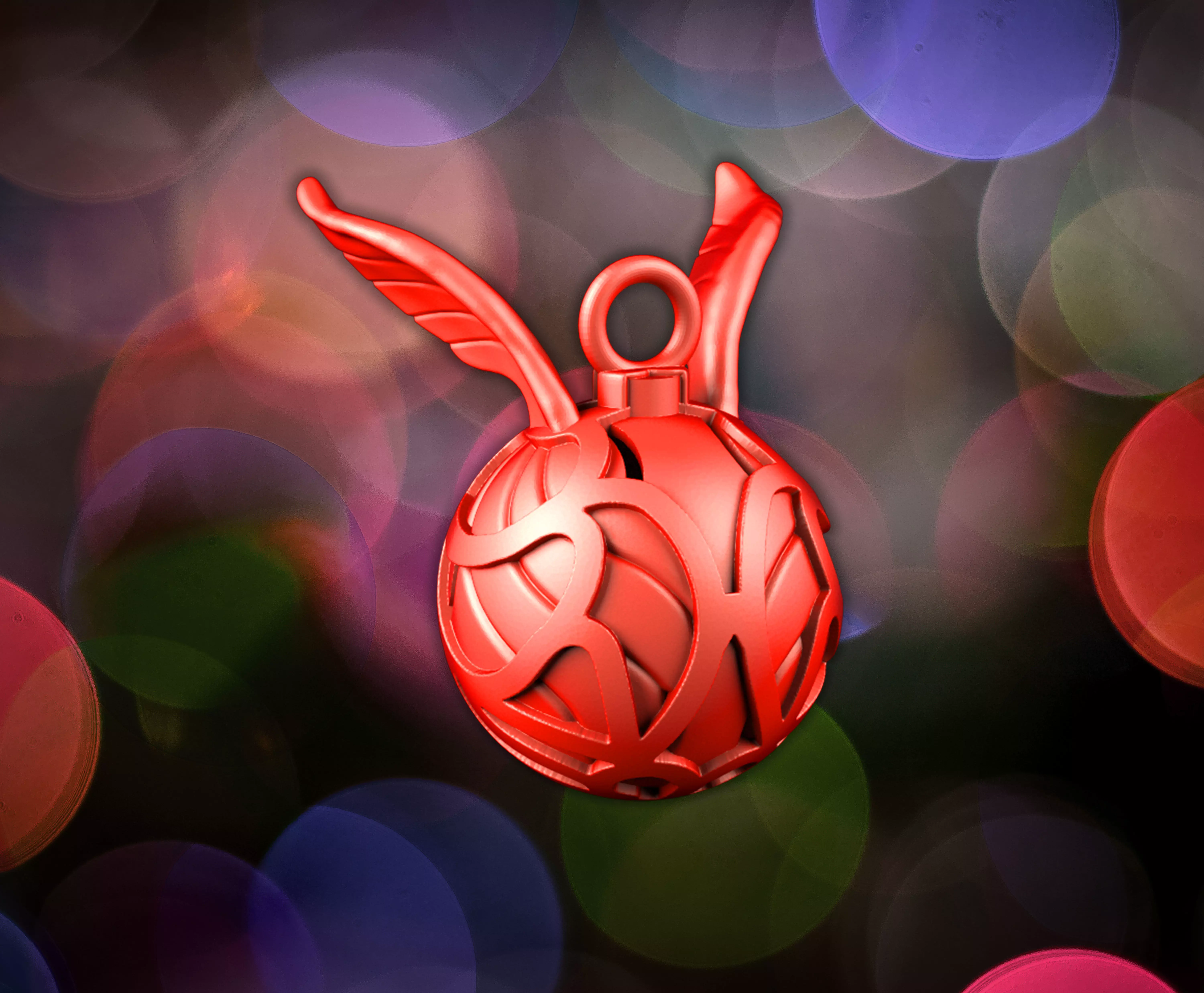 Silver wing 3D print model_0