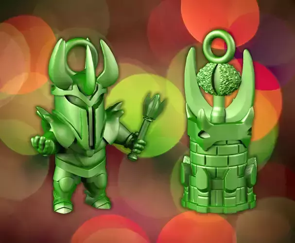Sauron lord of rings minifigures 3D print model