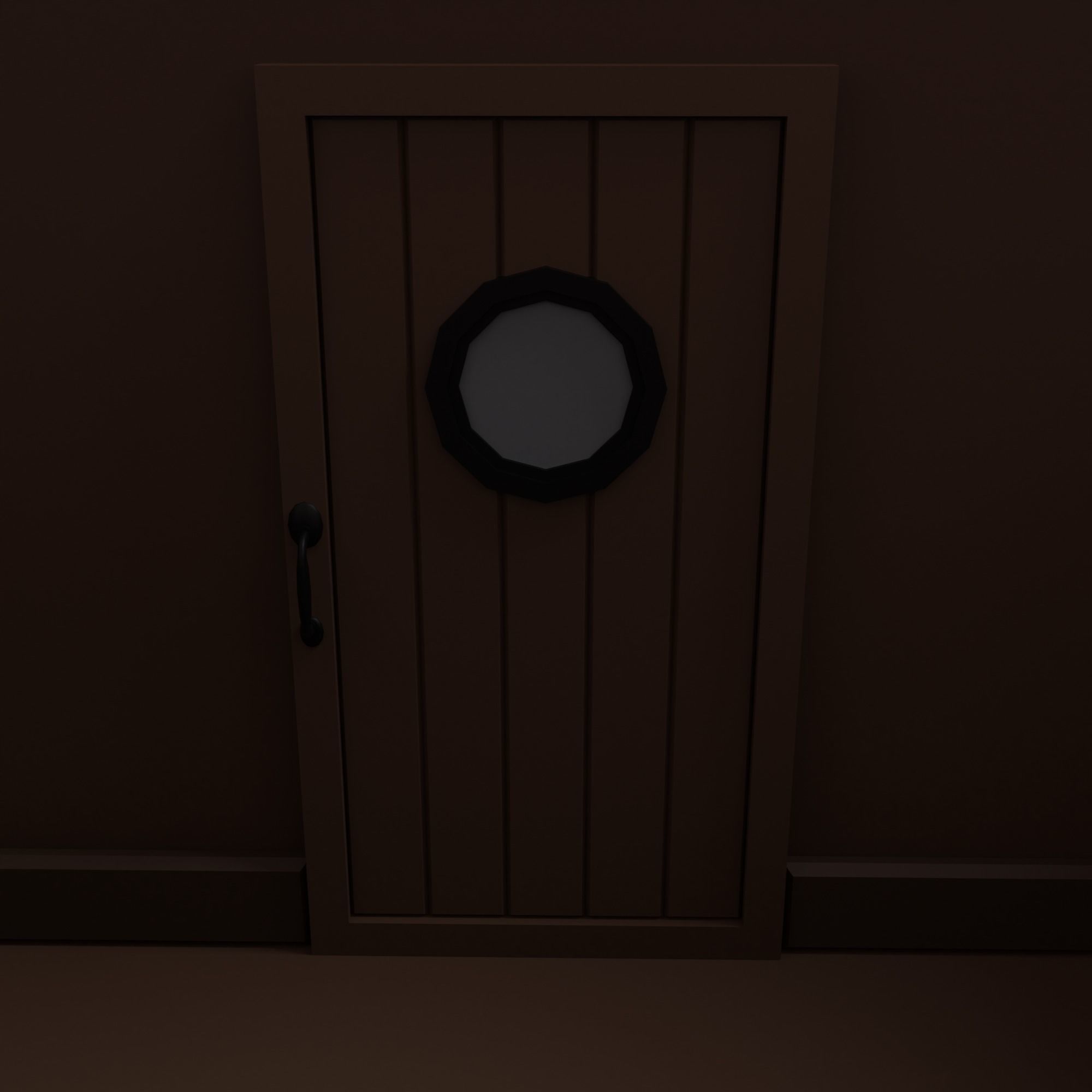 Ship pirate Low-poly 3D model_7