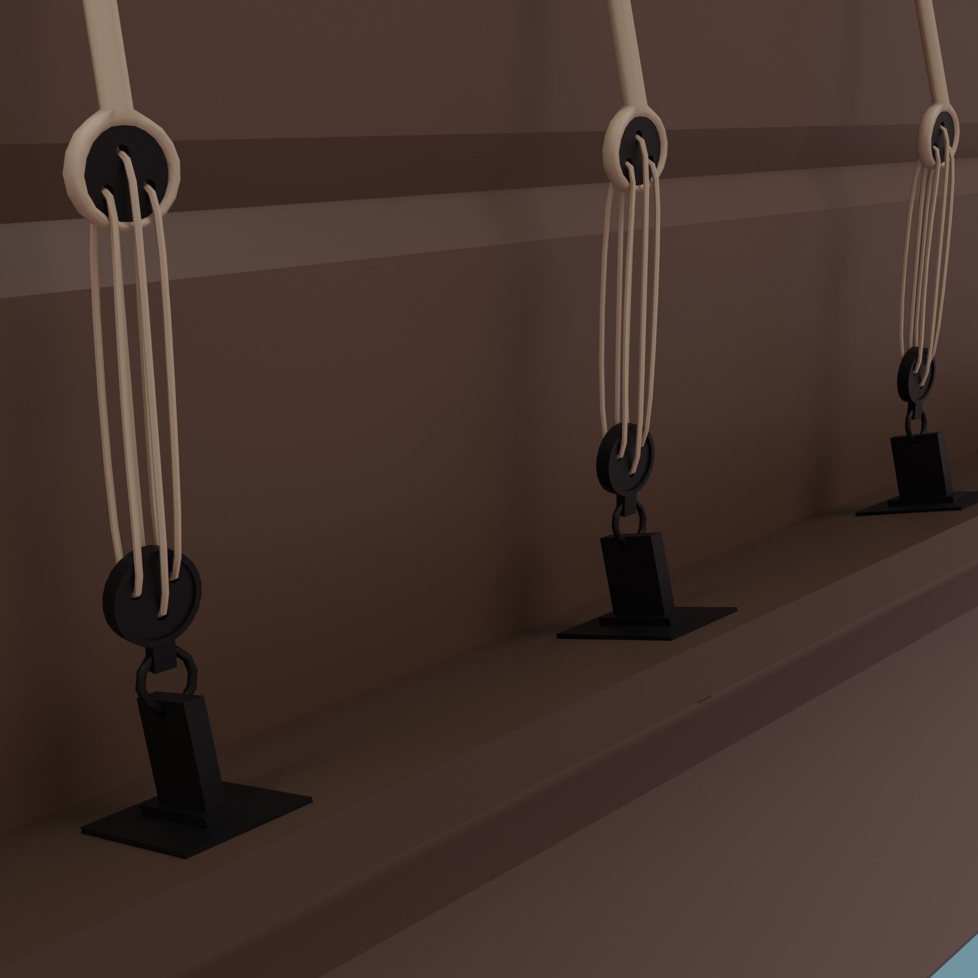 Ship pirate Low-poly 3D model_8