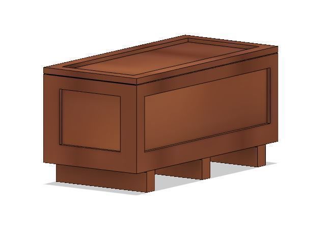 Model Railway Wooden Transport Shipping Crates 3D print model_9