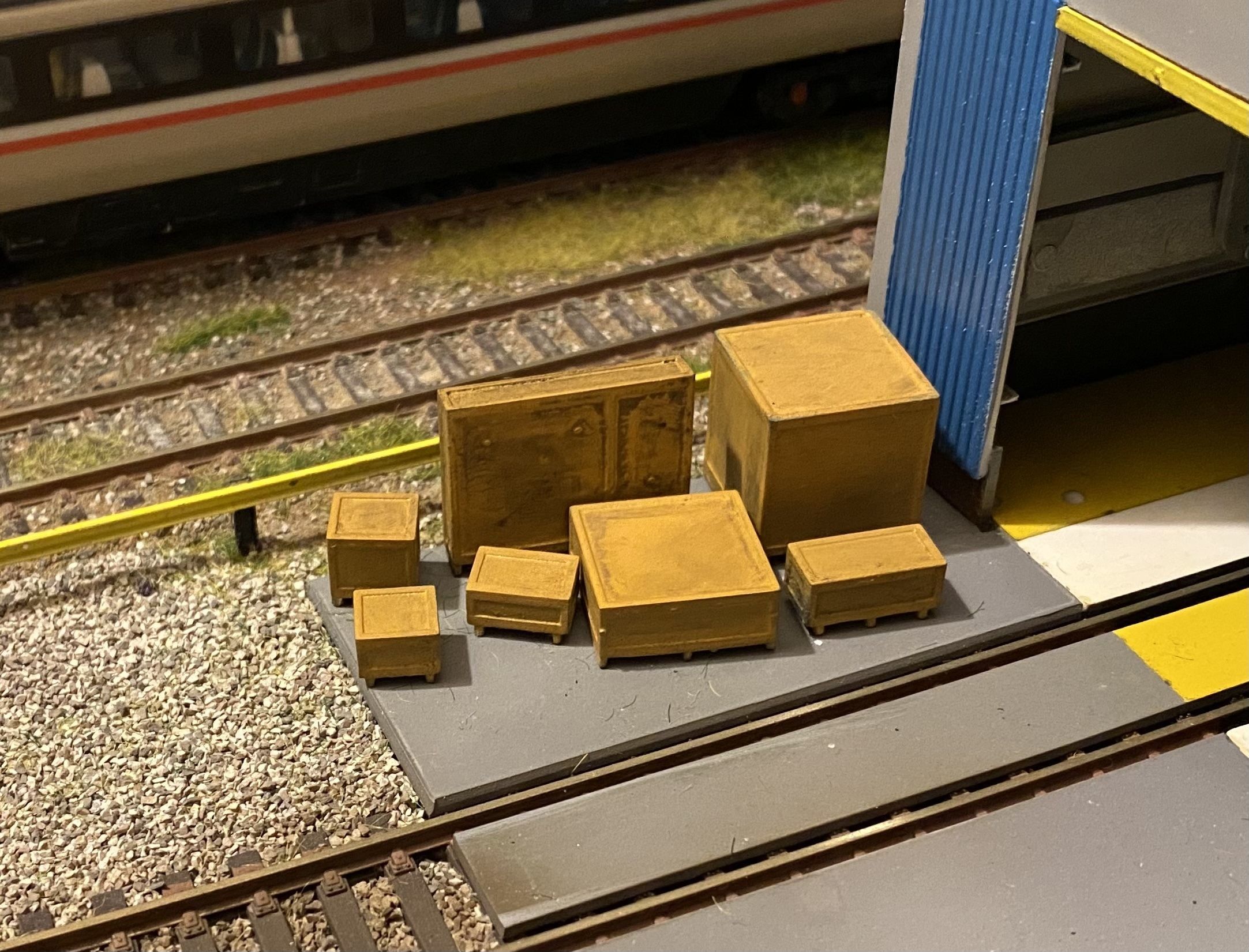 Model Railway Wooden Transport Shipping Crates 3D print model_2