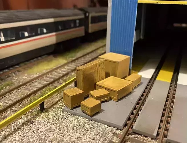 Model Railway Wooden Transport Shipping Crates  3D print model