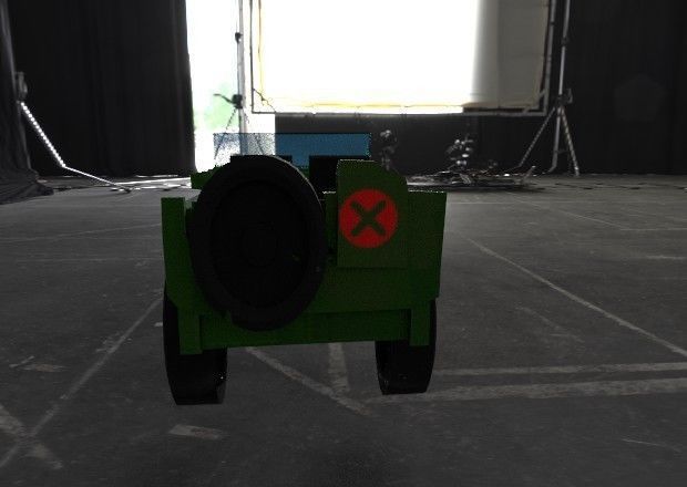 VIHICALE jeep Low-poly 3D model_5