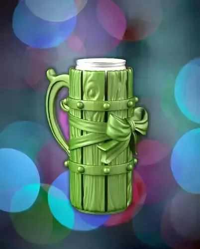 Christmas beer mug 3D print model