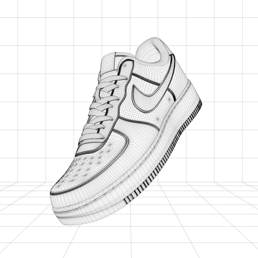 Nike Air Force 1 Low 3D model 3D model_1