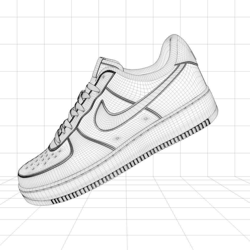 Nike Air Force 1 Low 3D model 3D model_3