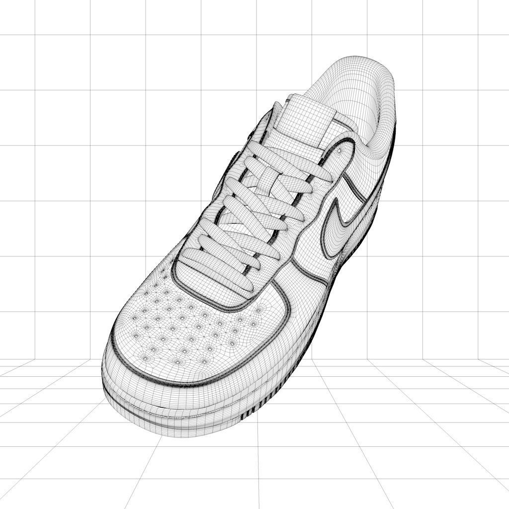 Nike Air Force 1 Low 3D model 3D model_11