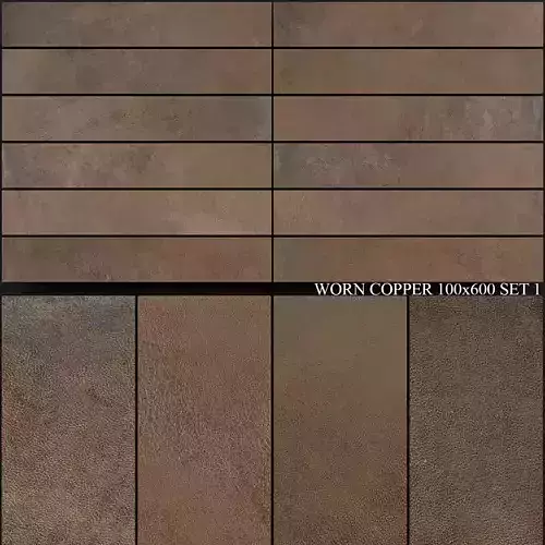 Ariana Ceramica Worn Copper 100x600 Set 1