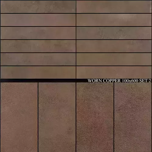 Ariana Ceramica Worn Copper 100x600 Set 2