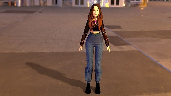 Ji Soo -  BlackPink 3D model