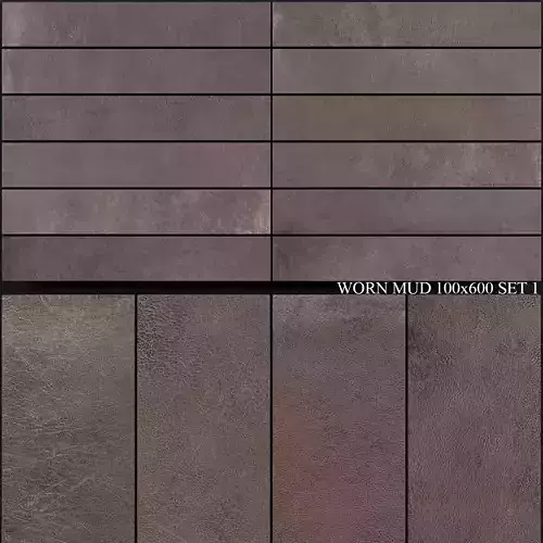 Ariana Ceramica Worn Mud 100x600 Set 1