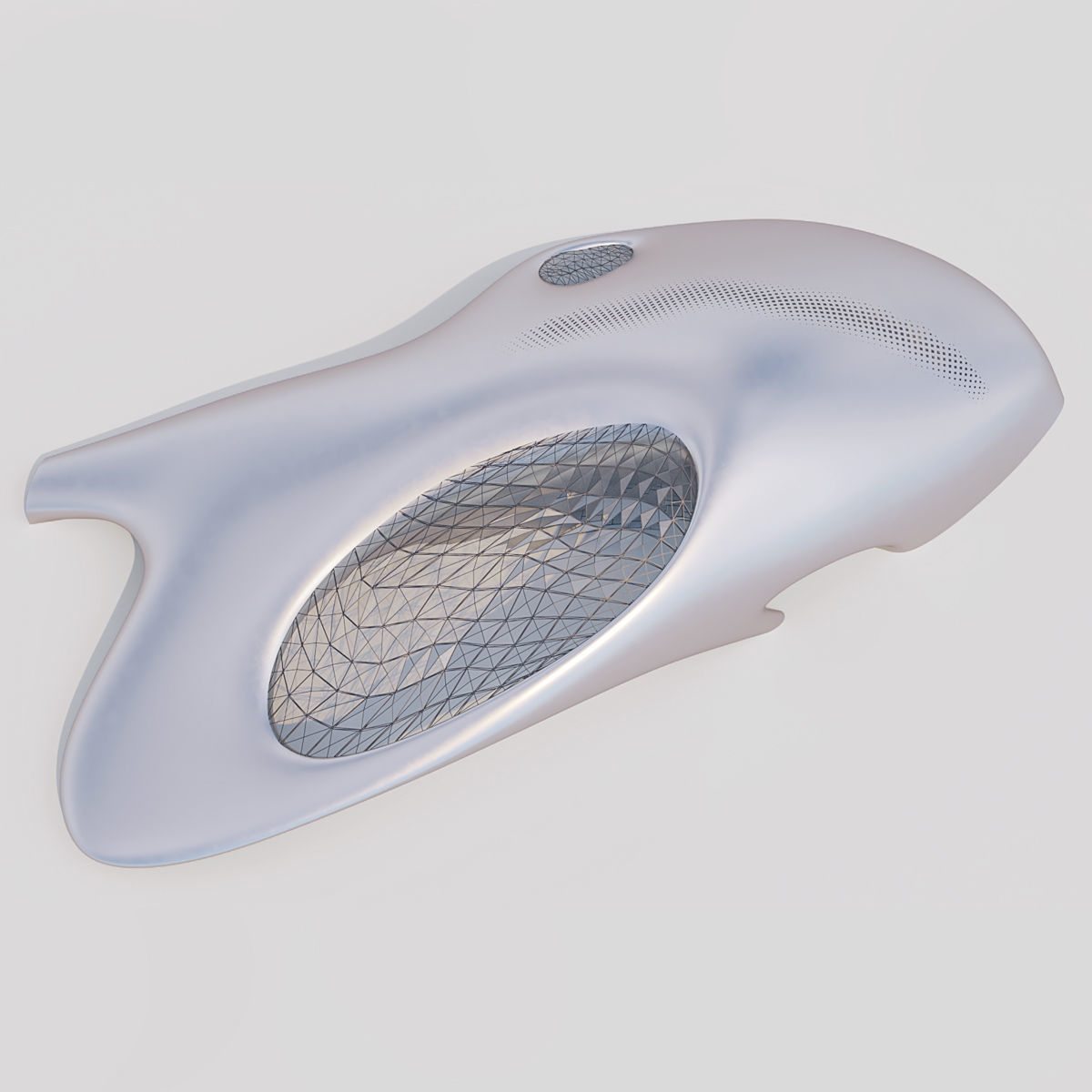 Futuristic building 30 3D model_3