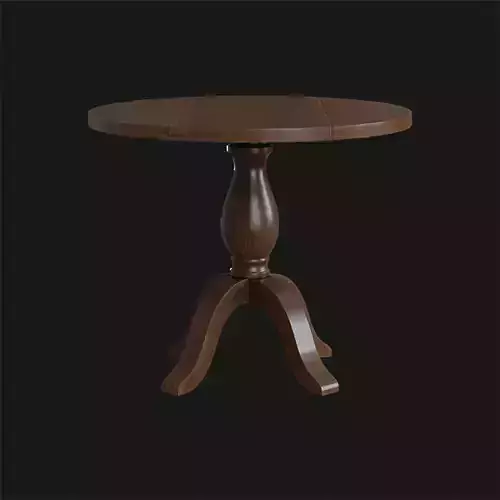Round Jozy Table walnut wood