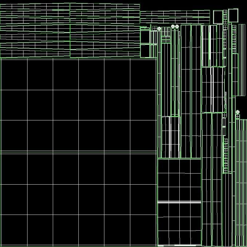 Vance Dining Table pine wood Low-poly 3D model_6