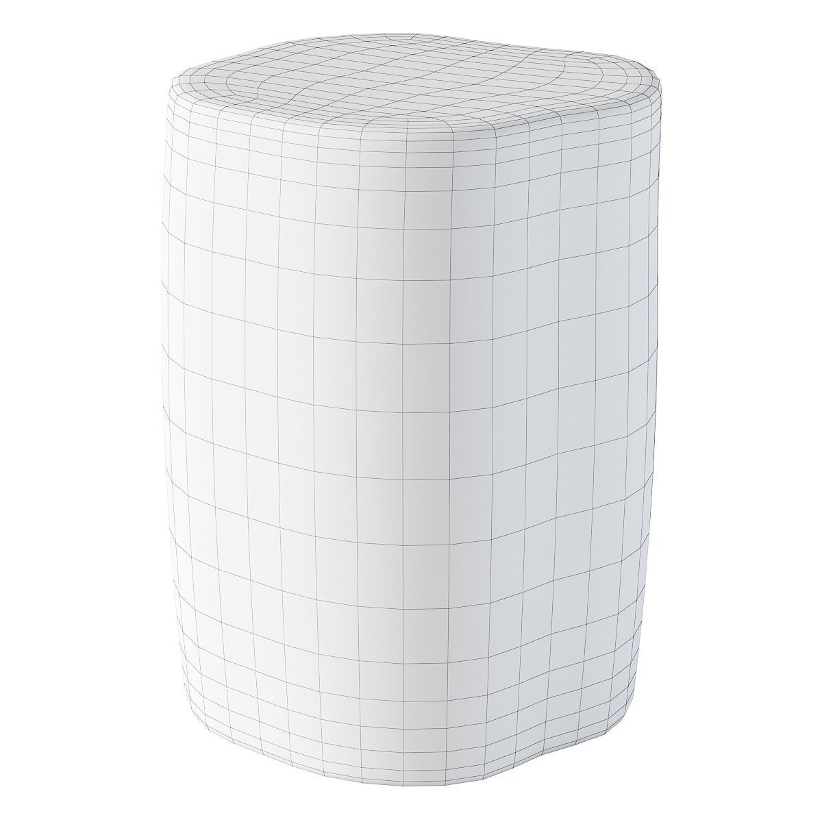 Petrified Log Stool Low-poly 3D model_6