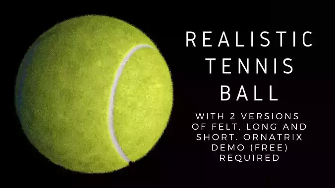 Realistic Tennis Ball 3D model