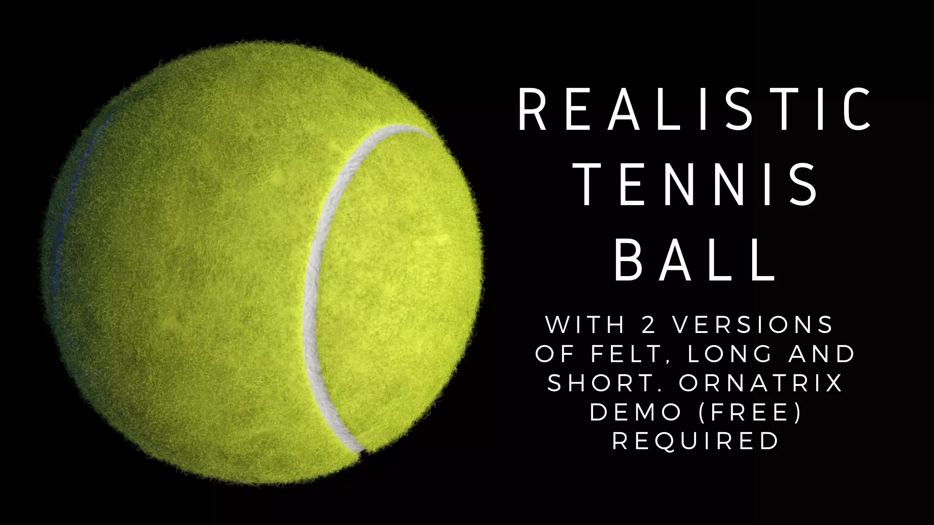 Realistic Tennis Ball 3D model_0