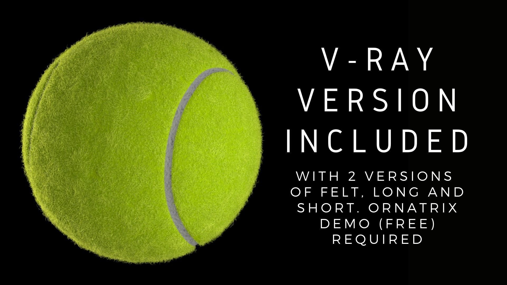 Realistic Tennis Ball 3D model_8