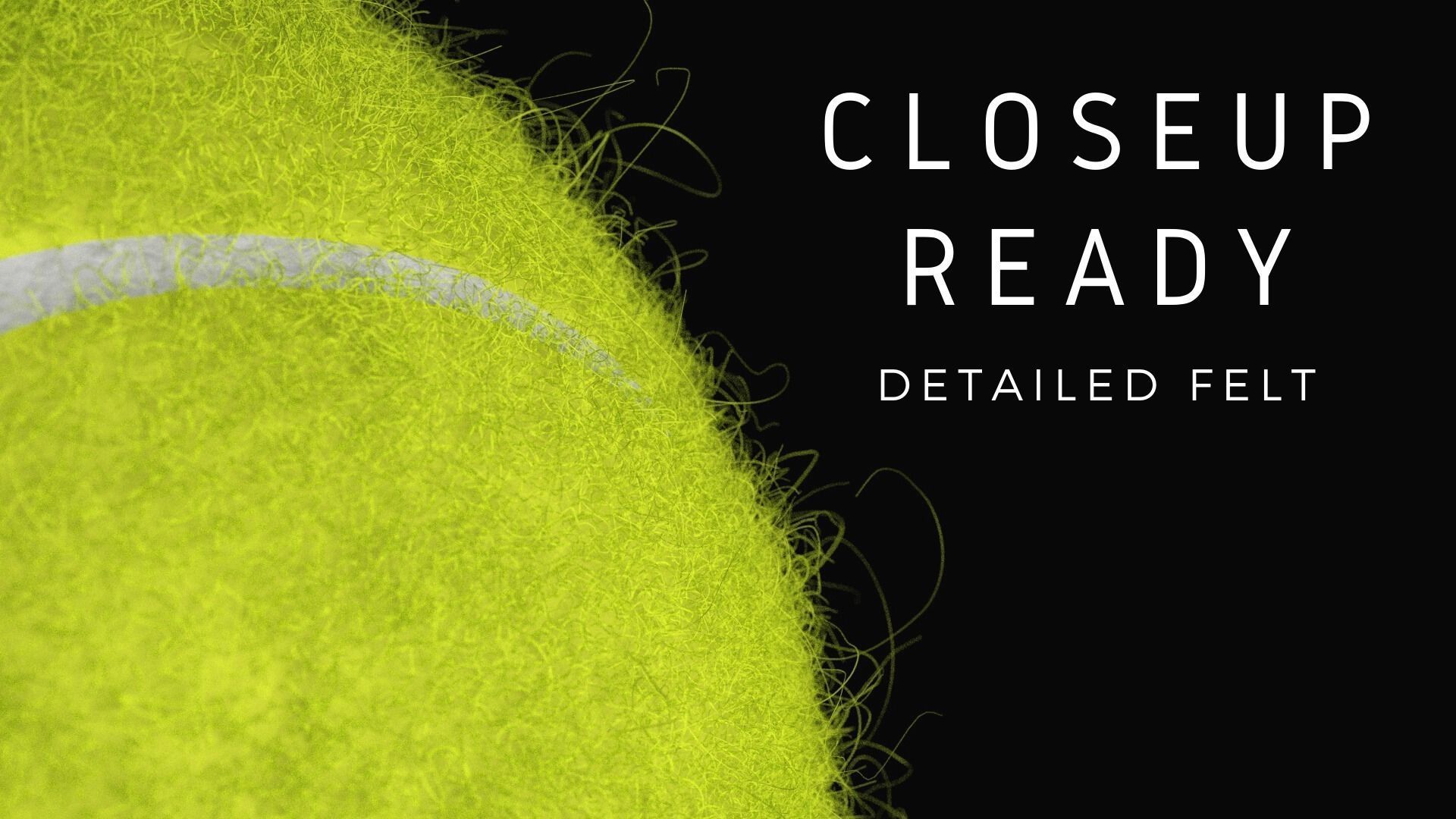 Realistic Tennis Ball 3D model_2