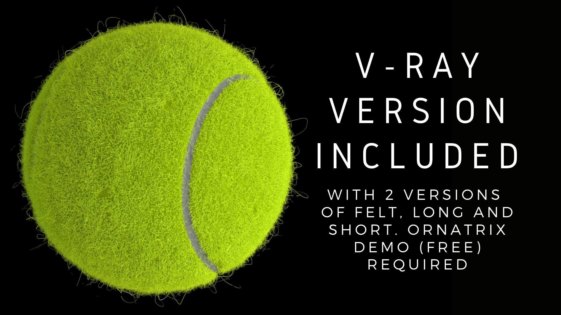 Realistic Tennis Ball 3D model_9
