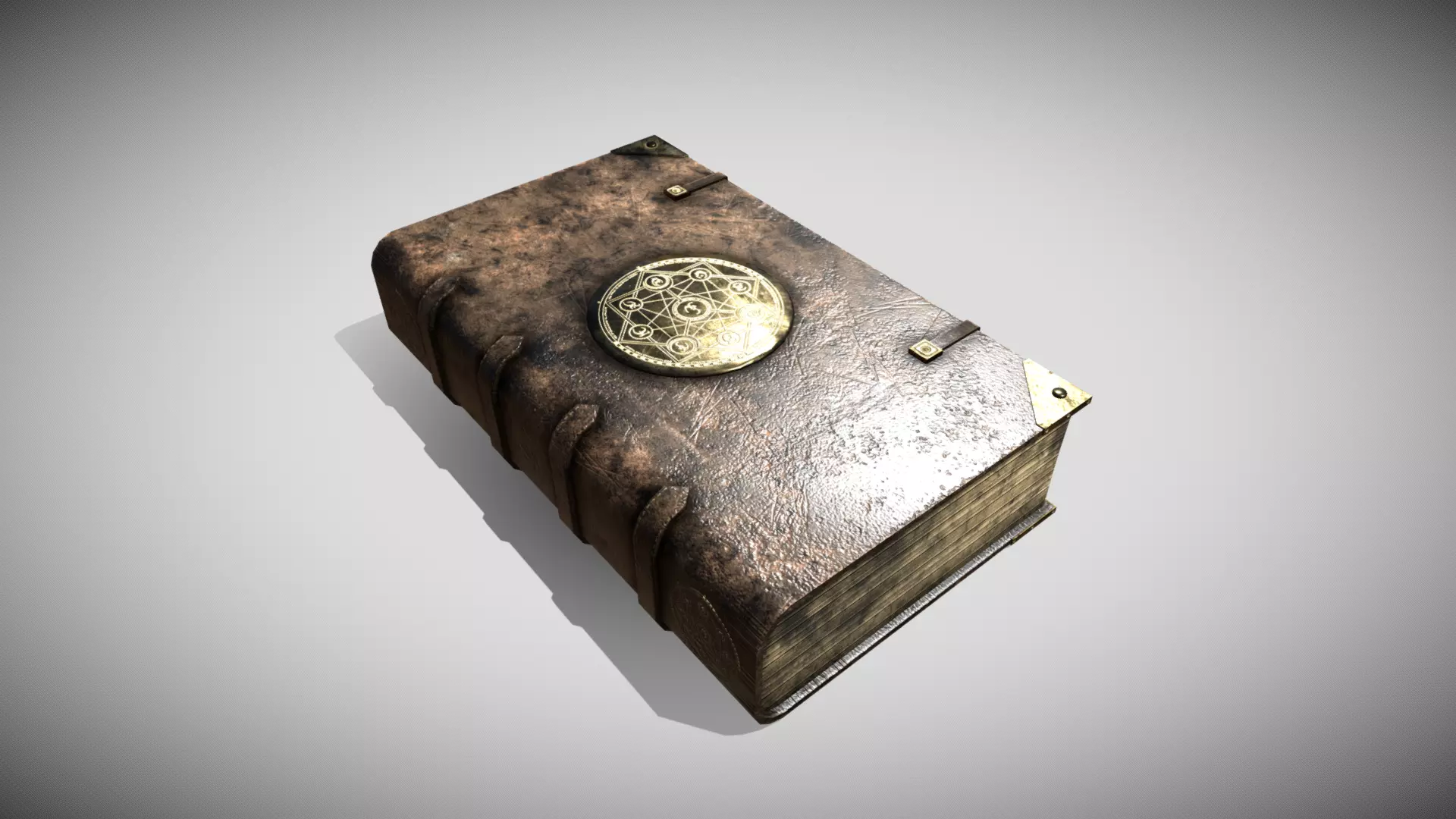 Magic Book Low-poly 3D model