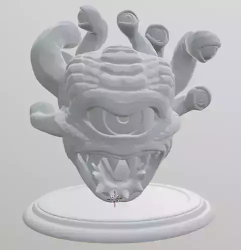 The Beholder monster head 3D print model