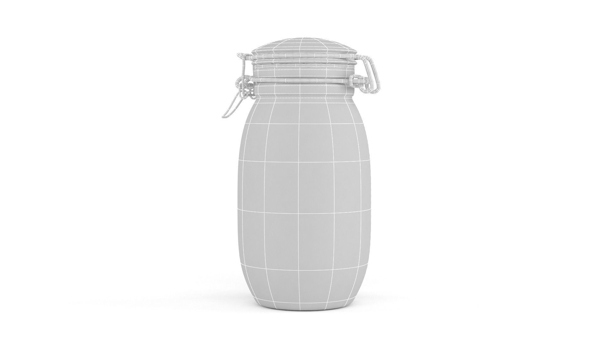 Glass Jar 3D model_7