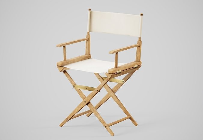 Director Chair PBR Game Ready Low-poly 3D model