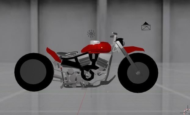 Bike 3d model with hdr image Low-poly 3D model_5