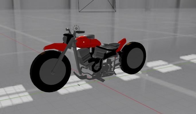Bike 3d model with hdr image Low-poly 3D model_6