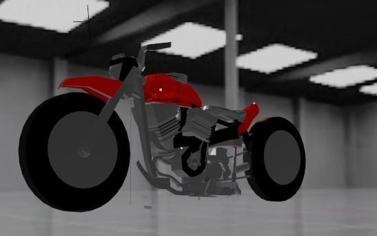 Bike 3d model with hdr image Low-poly 3D model_3