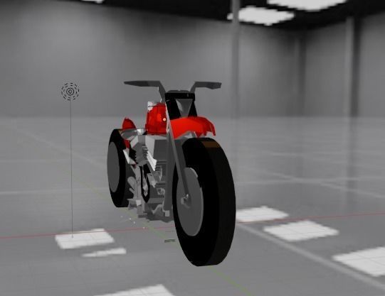 Bike 3d model with hdr image Low-poly 3D model_2