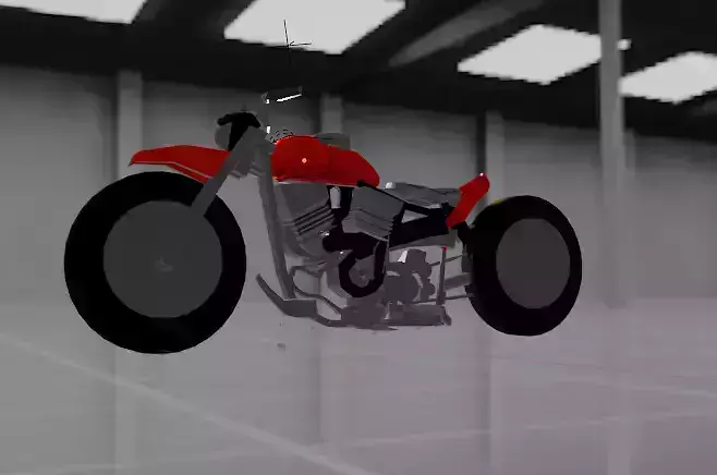Bike 3d model with hdr image