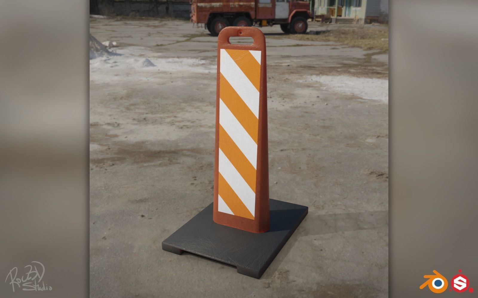 Traffic Safety Asset Pack 3D model_78