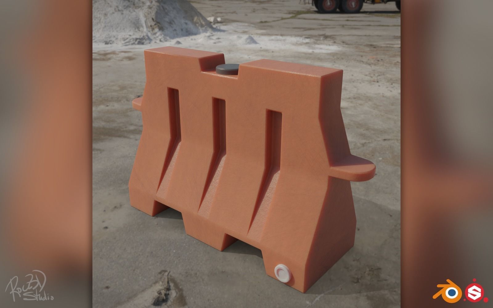 Traffic Safety Asset Pack 3D model_29