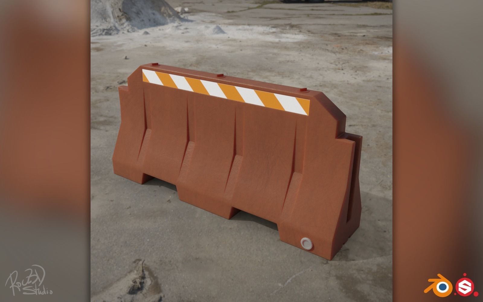Traffic Safety Asset Pack 3D model_31