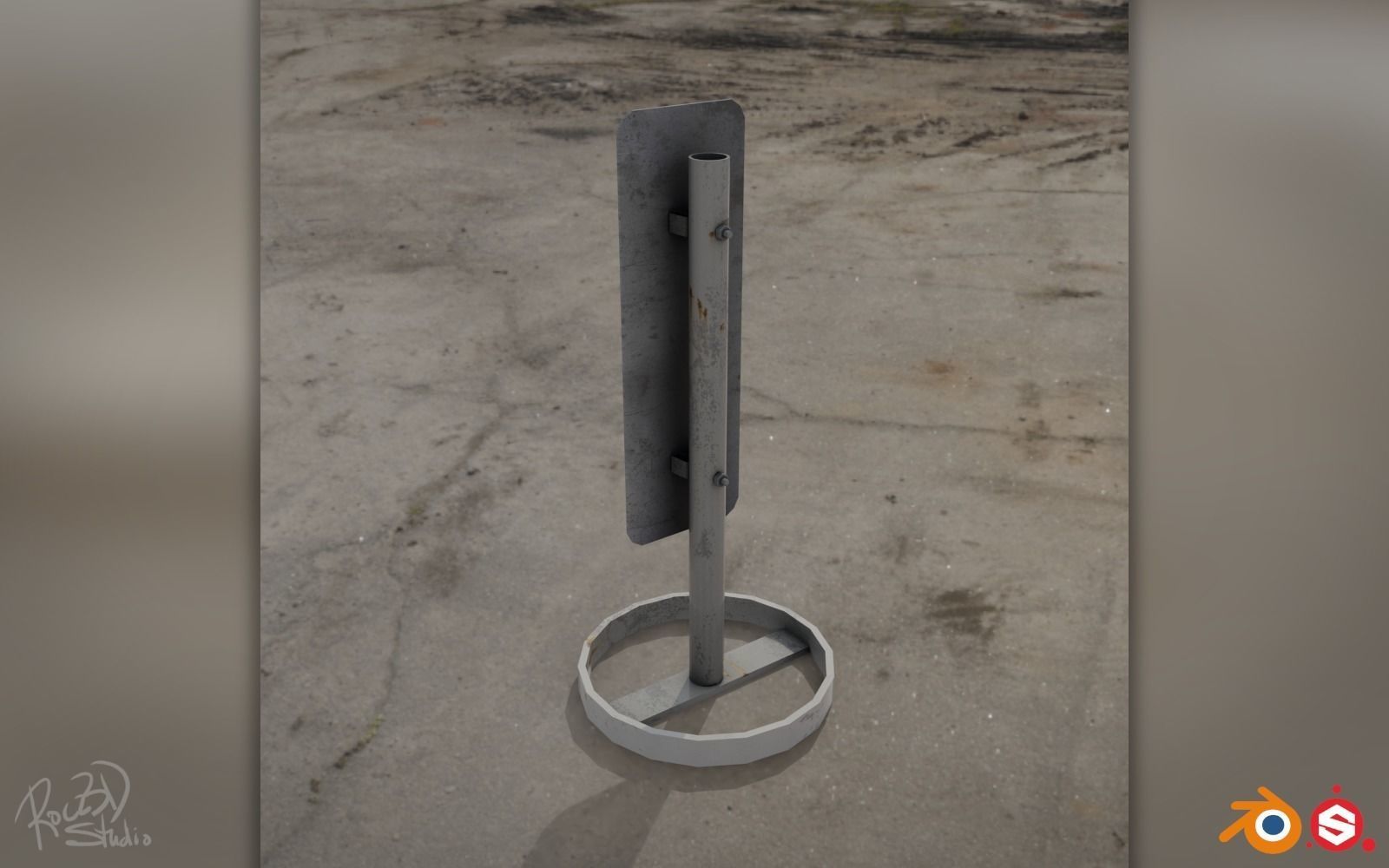 Traffic Safety Asset Pack 3D model_76