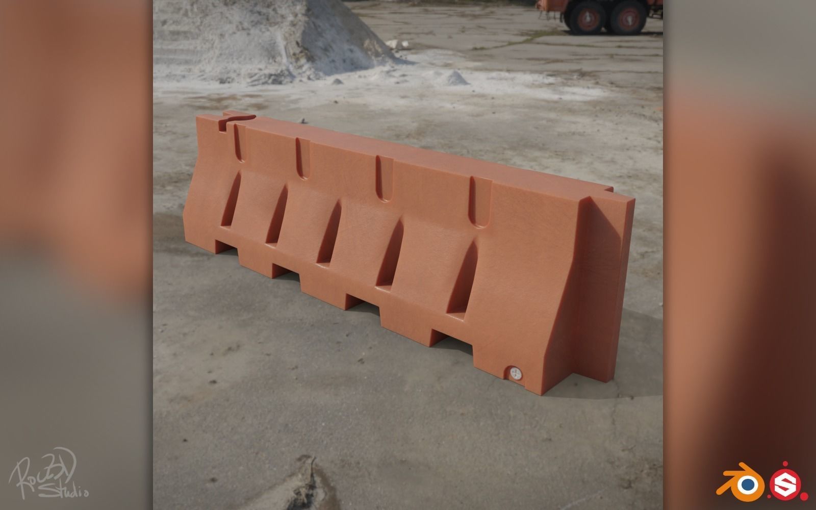 Traffic Safety Asset Pack 3D model_28
