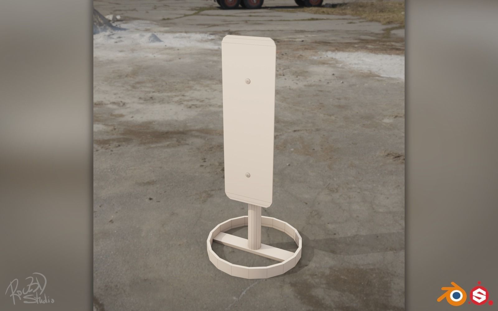 Traffic Safety Asset Pack 3D model_77