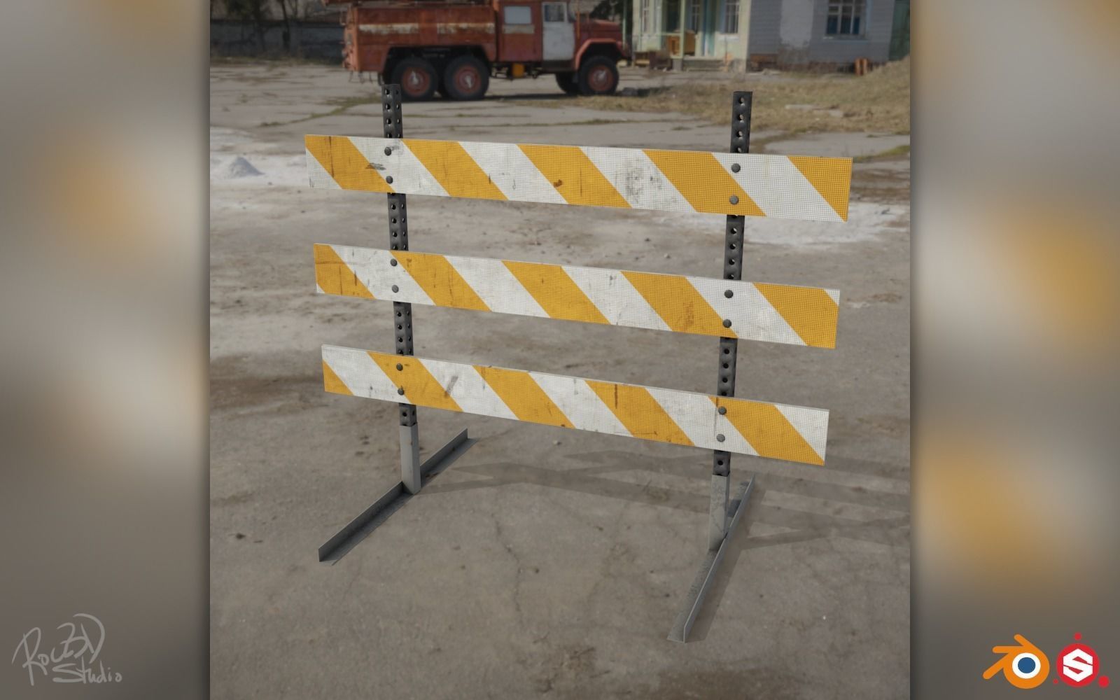Traffic Safety Asset Pack 3D model_72
