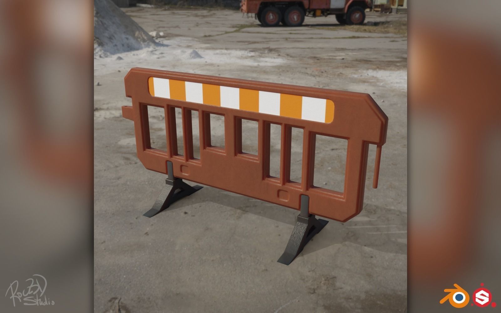 Traffic Safety Asset Pack 3D model_22