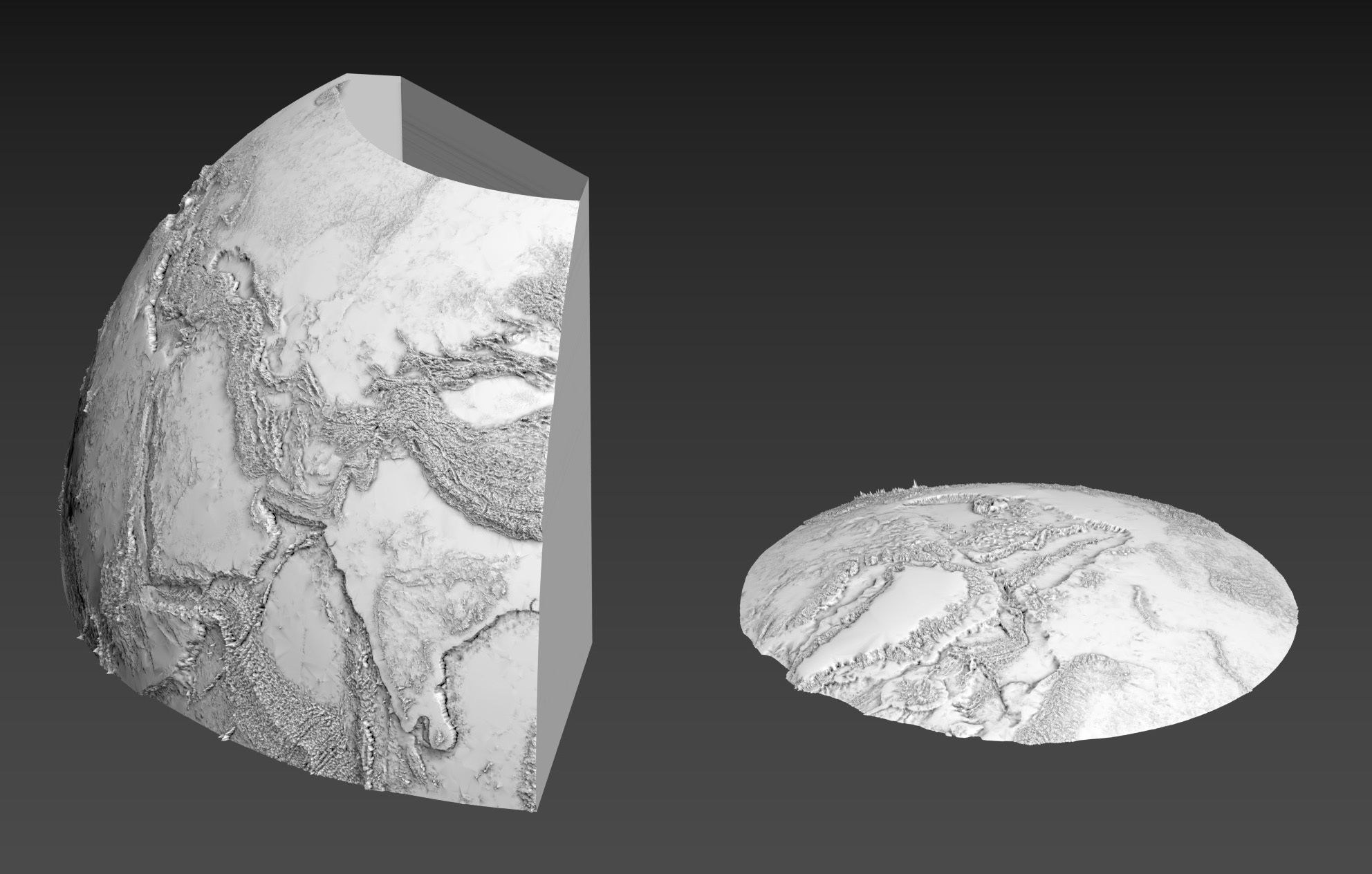 EARTH MOON MARS 3D print model_4