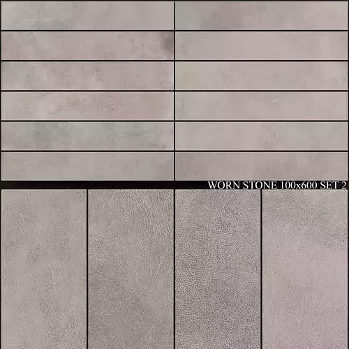 Ariana Ceramica Worn Stone 100x600 Set 2