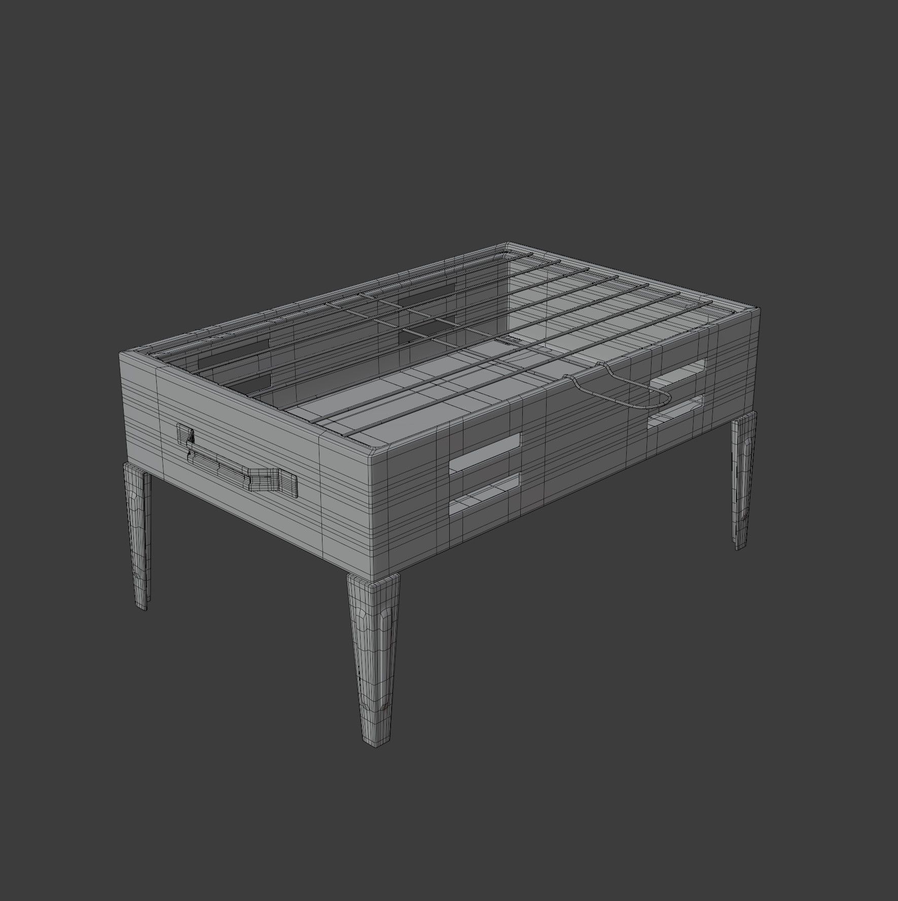 Portable Barbecue Grill 3D model_8