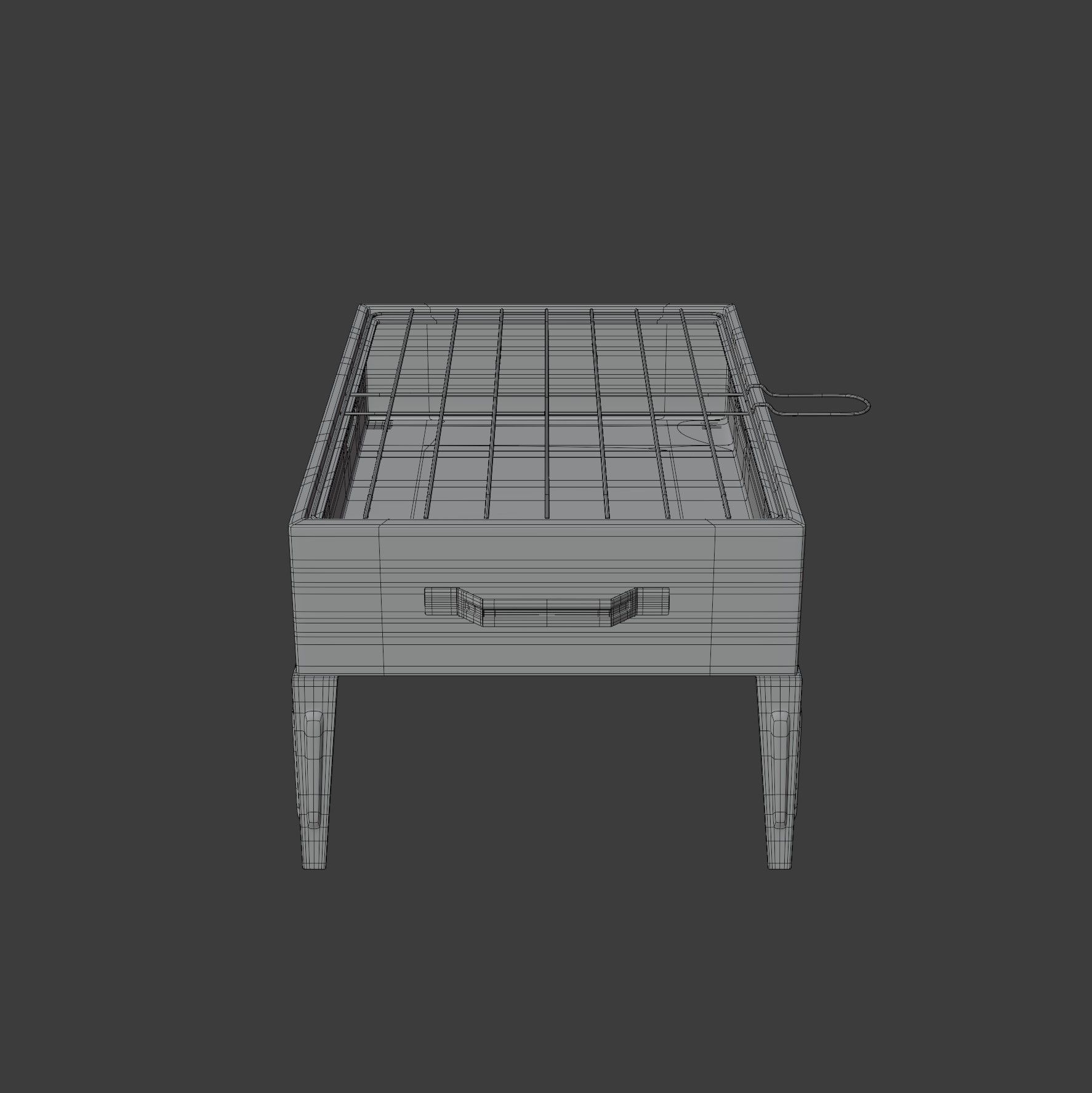 Portable Barbecue Grill 3D model_9