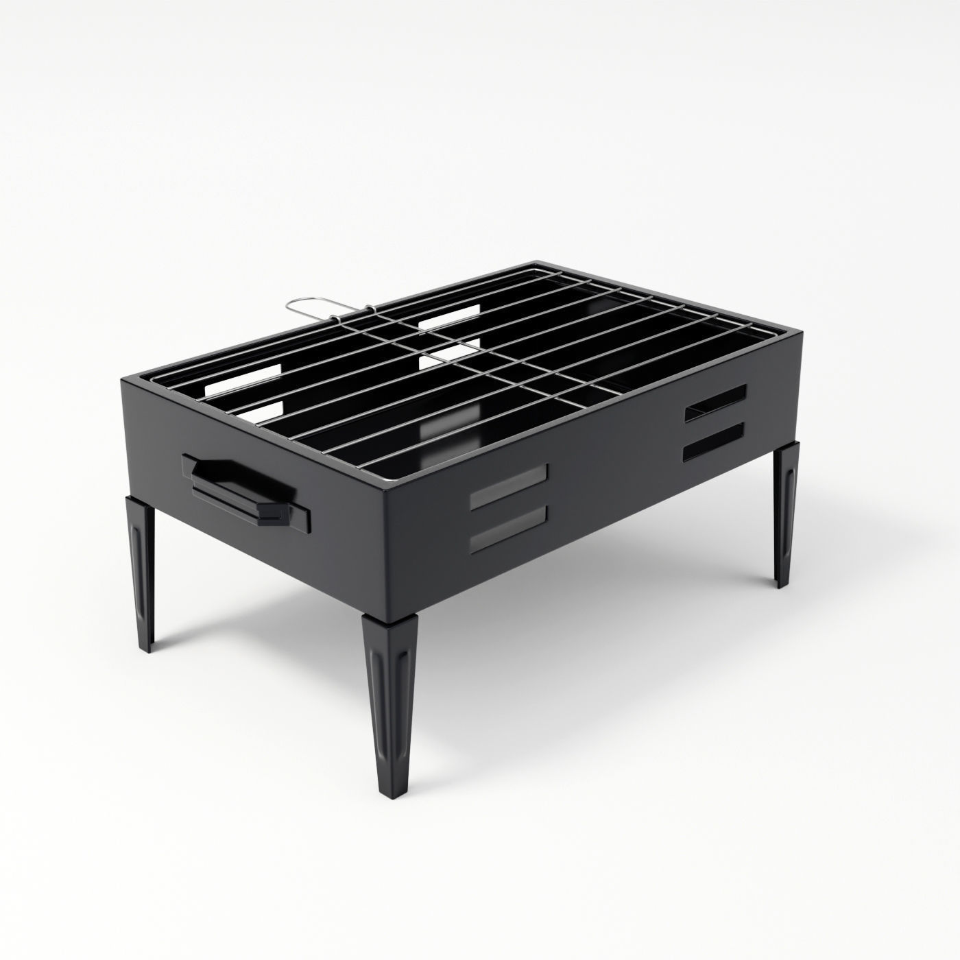 Portable Barbecue Grill 3D model_4