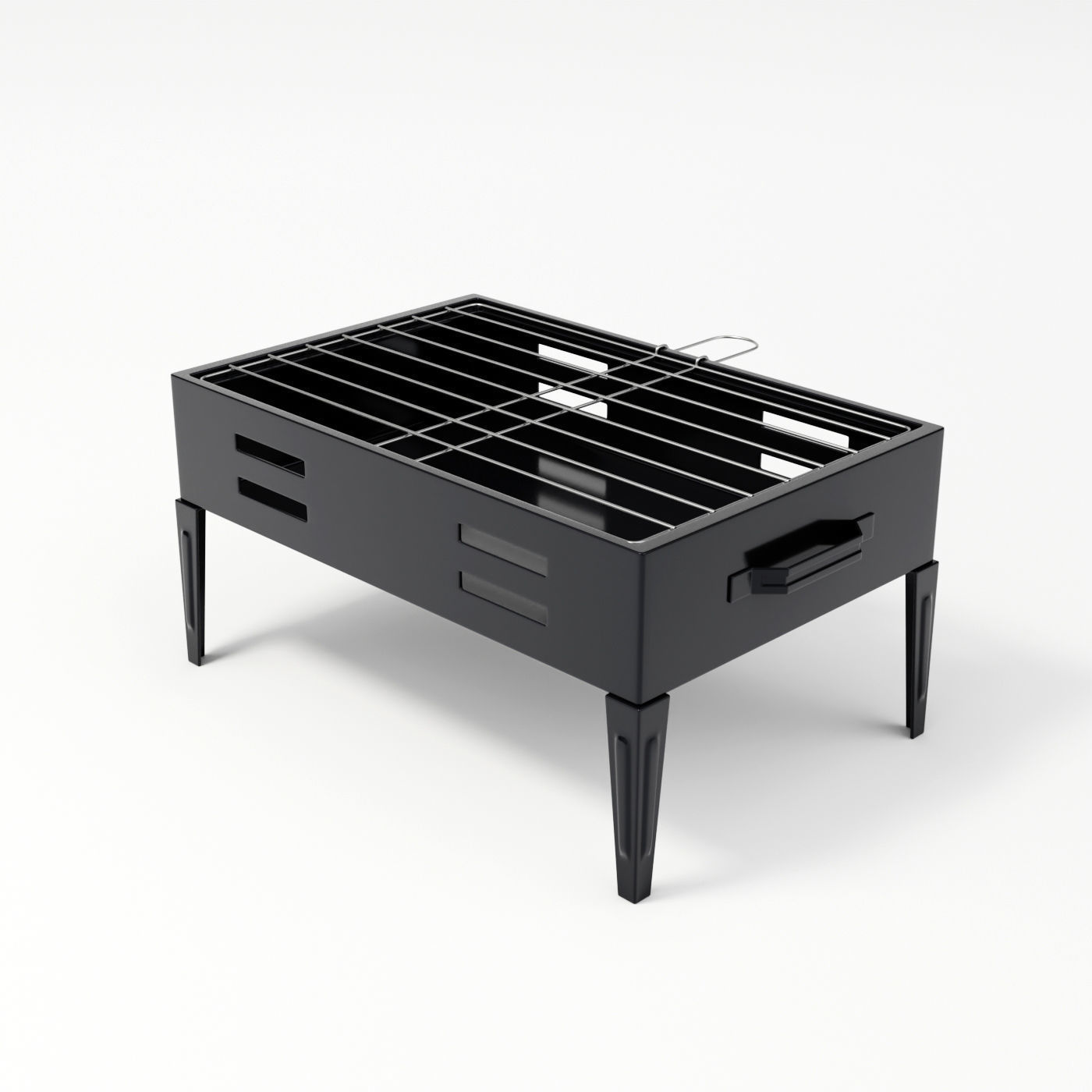Portable Barbecue Grill 3D model_2