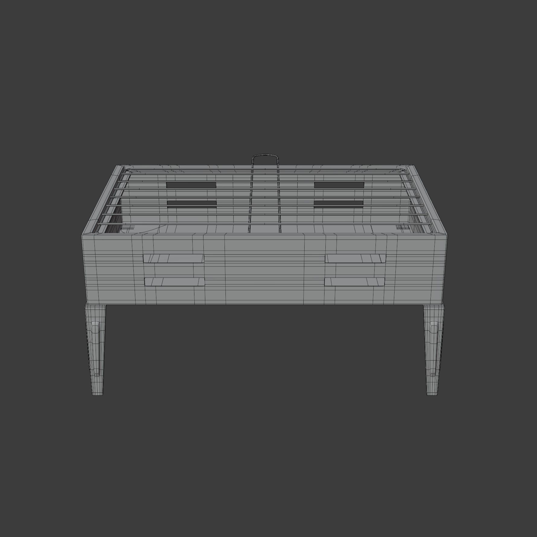 Portable Barbecue Grill 3D model_11